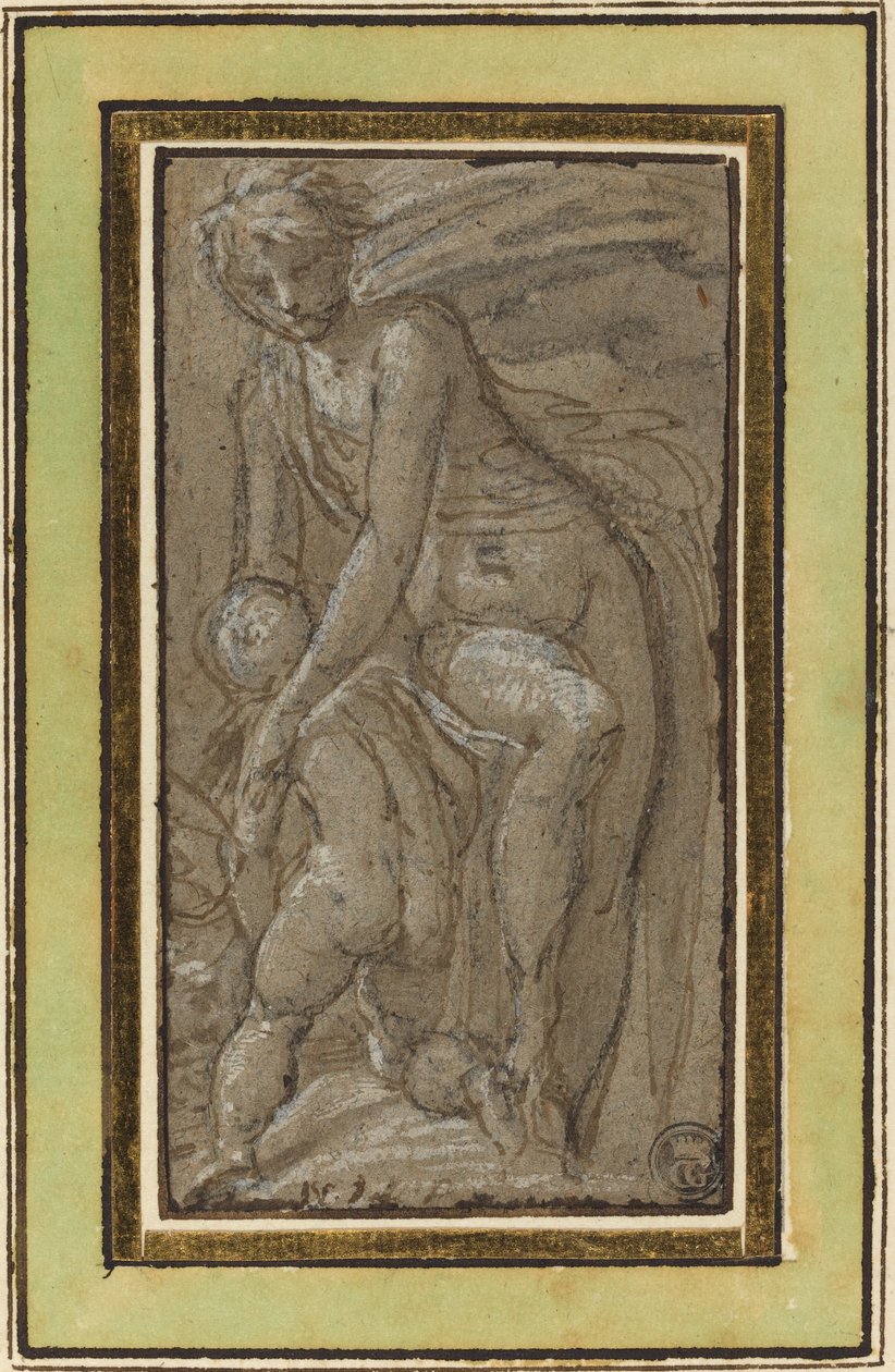 Putto ile çıplak by called Bertoia Jacopo Zanguidi