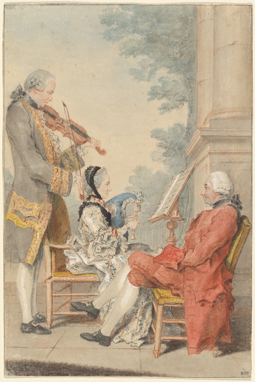 Mösyö ve Madam Blizet ile Mösyö Le Roy Aktör by called Carmontelle Louis de Carrogis