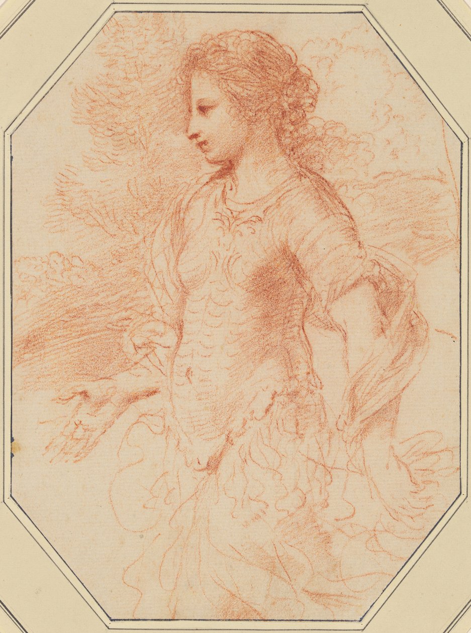 Erminiya by called Guercino Giovanni Francesco Barbieri