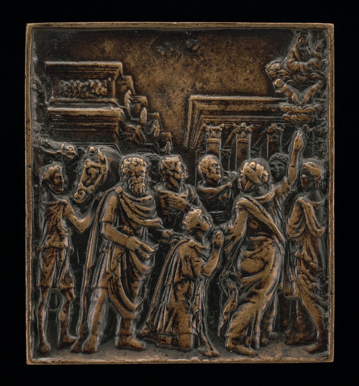 Augustus ve Sibyl by called Riccio Andrea Briosco