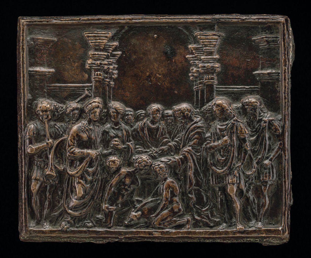 Bir Domuzun Kurban Edilmesi by called Riccio Andrea Briosco