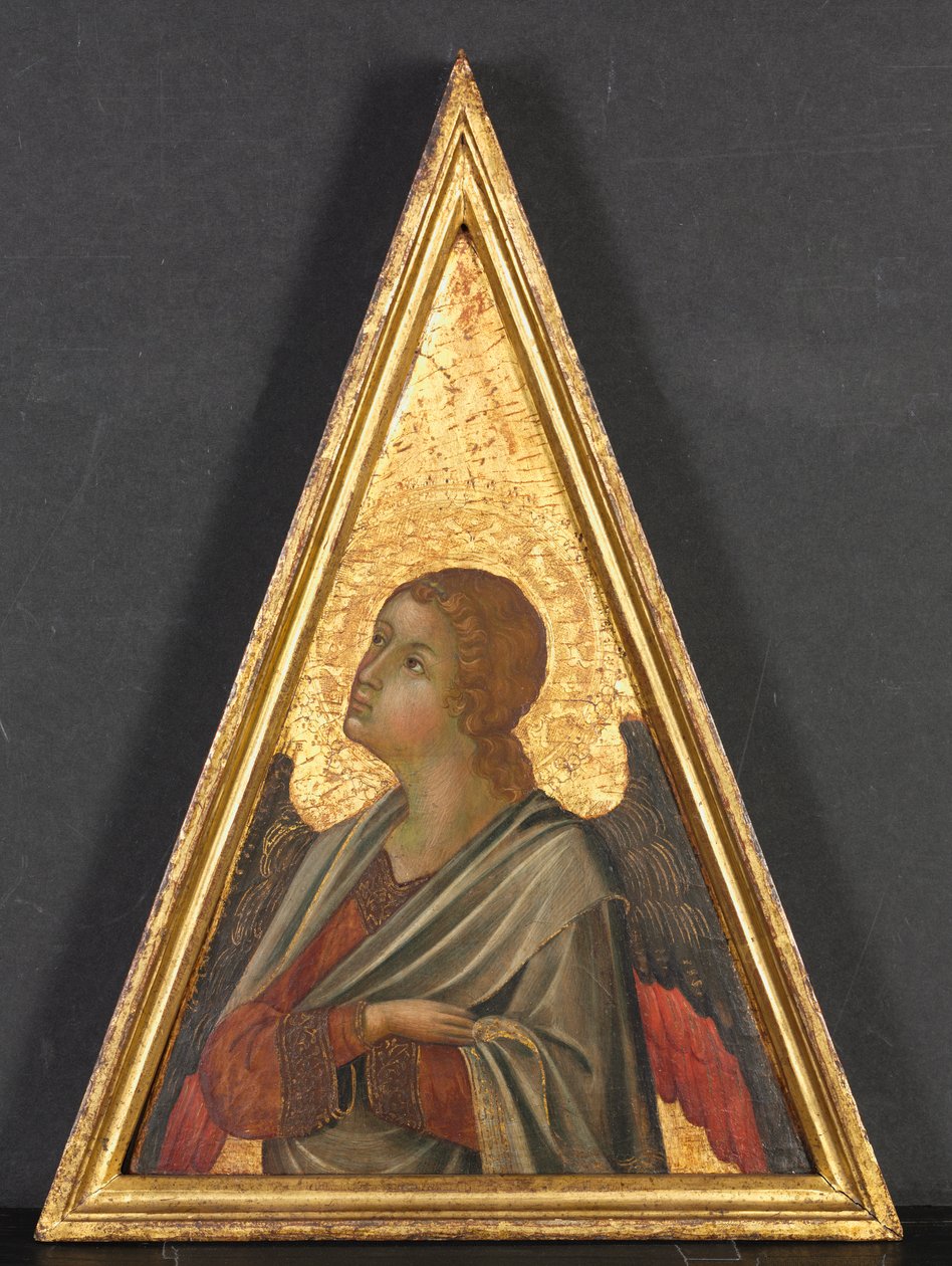 Angel ile doruk by circle of Niccolò di Segna