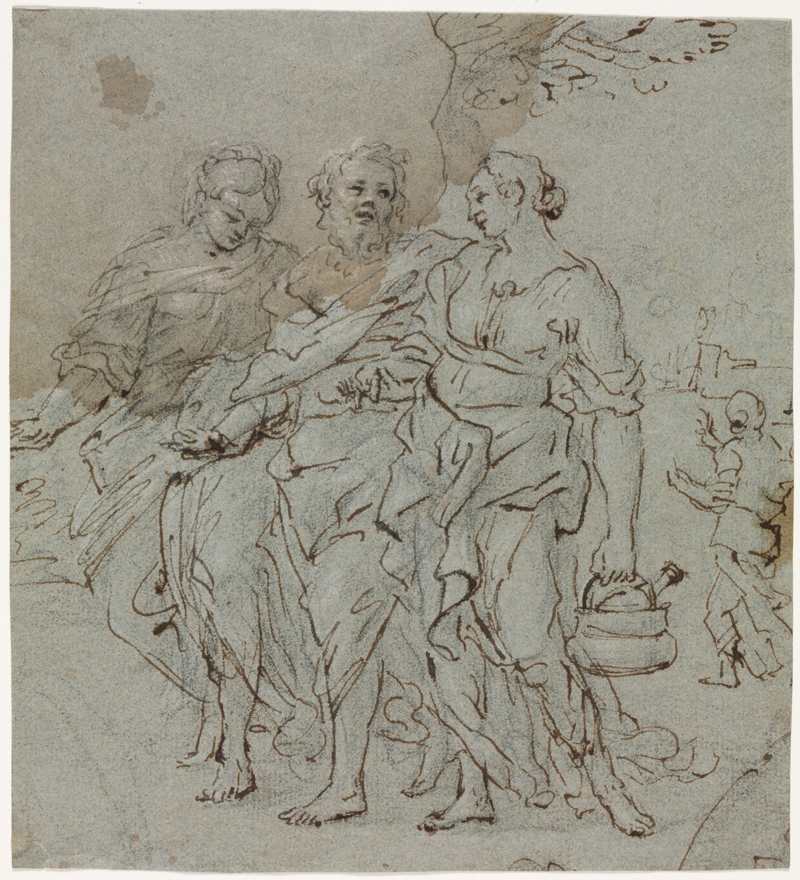 Lût ve Kızları (rekto) by circle of Pietro da Cortona