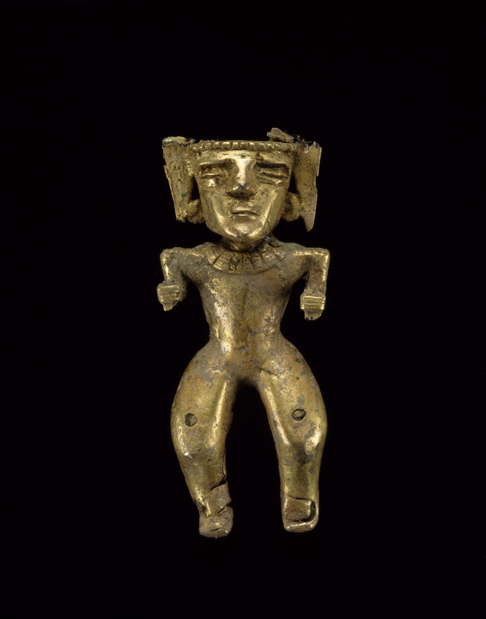 Ayakta duran figür, MS 200-1600 (altın) by civilization Quimbaya