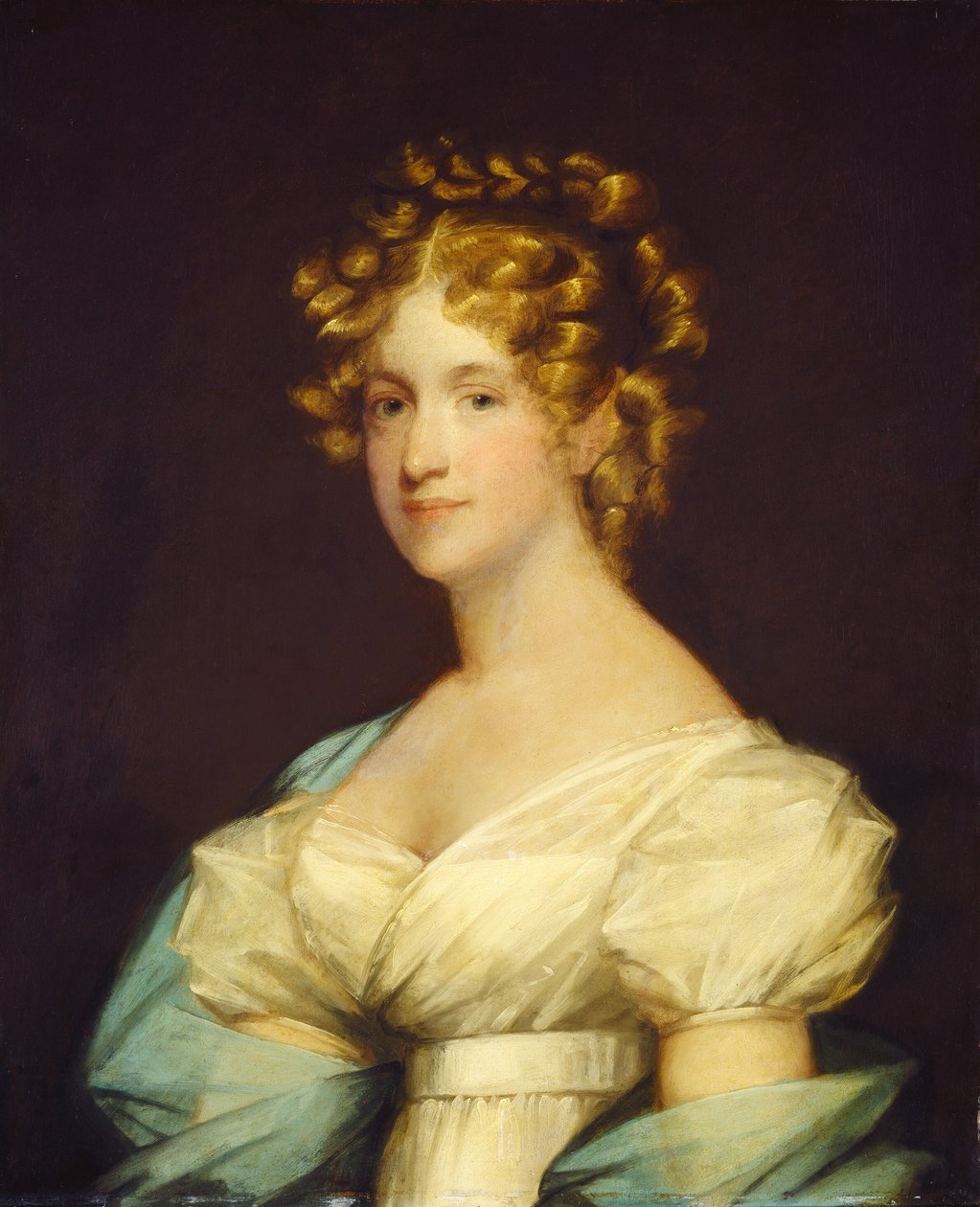 Charlotte Morton Dexter (Bayan Andrew Dexter) by completed by an unknown artist Gilbert Stuart