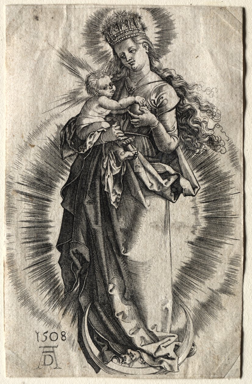 Yıldızların Tacı olan Bakire by copy after Albrecht Dürer