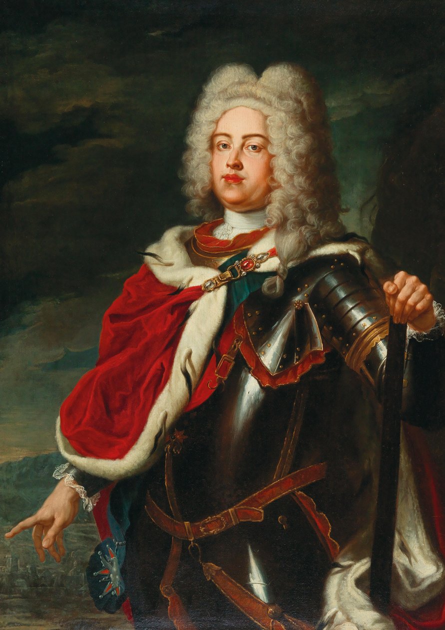 Frederick Augustus II, Saksonya Seçmeni ve gelecekteki Polonya Kralı III. by Ádam Mányoki