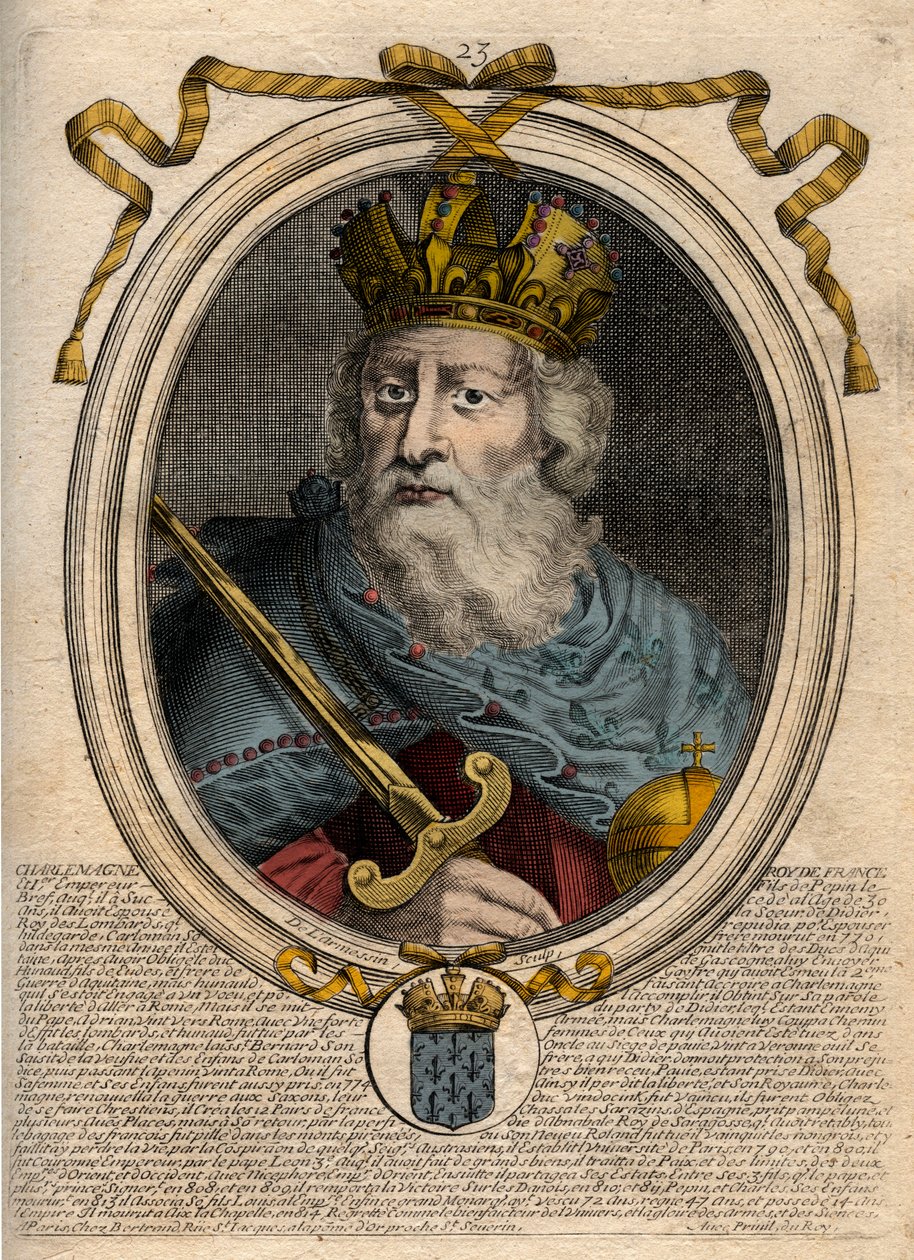 Charlemagne (Charles I dit le Grand, Carolus Magnus, 742-814), Franks Kralı - Charlemagne (Carolus Magnus, Charles the Great) (747-814) Franks Kralı ve Batı
