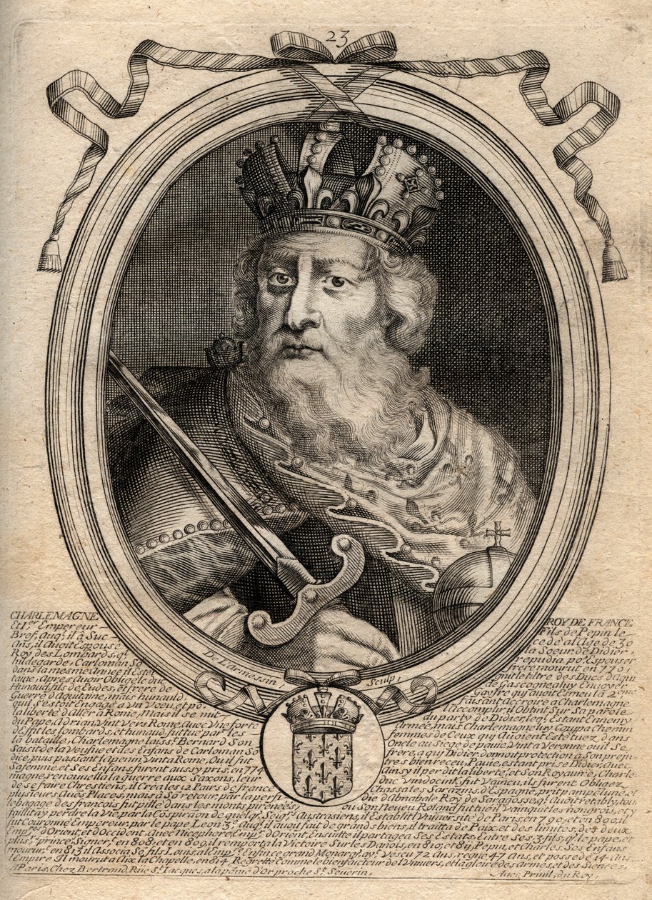 Charlemagne (Charles I dit le Grand, Carolus Magnus, 742-814), Franks Kralı - Charlemagne (Carolus Magnus, Charles the Great) (747-814) Franks Kralı ve Batı
