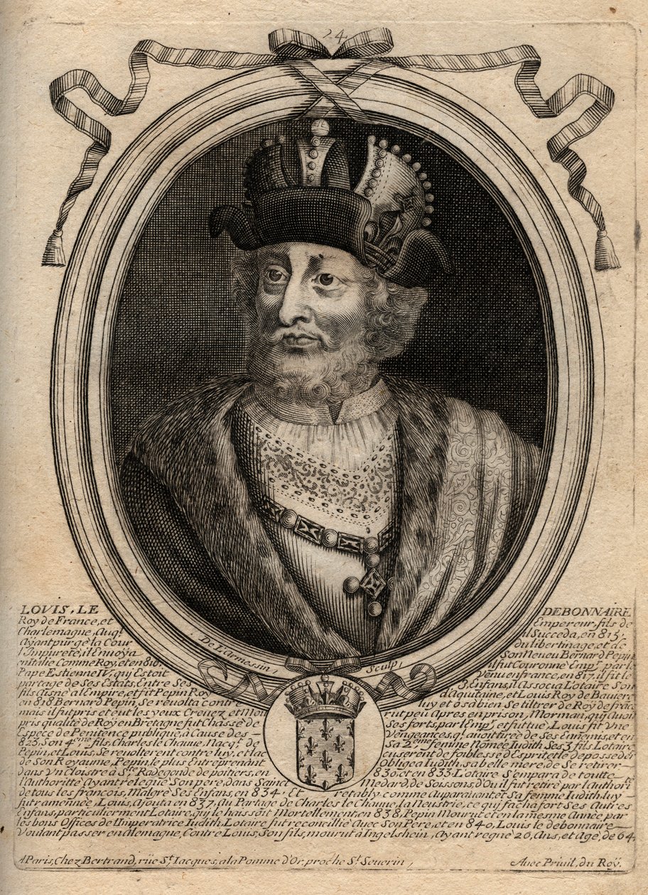 Dindar Louis I (778-840), Fransa Kralı - Louis I 