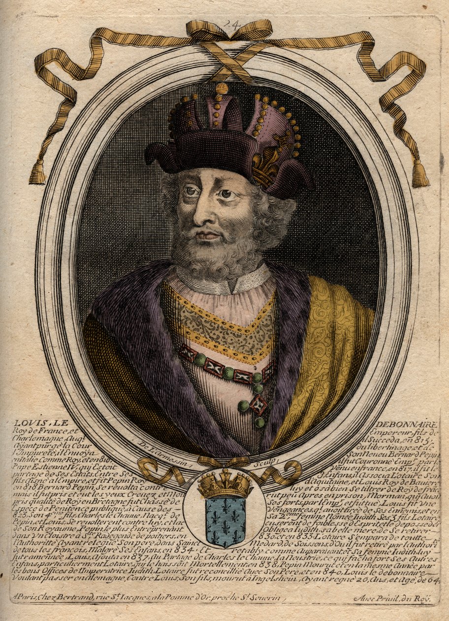 Dindar Louis I veya “” Debonnaire” (778-840), Fransa Kralı - Louis I 