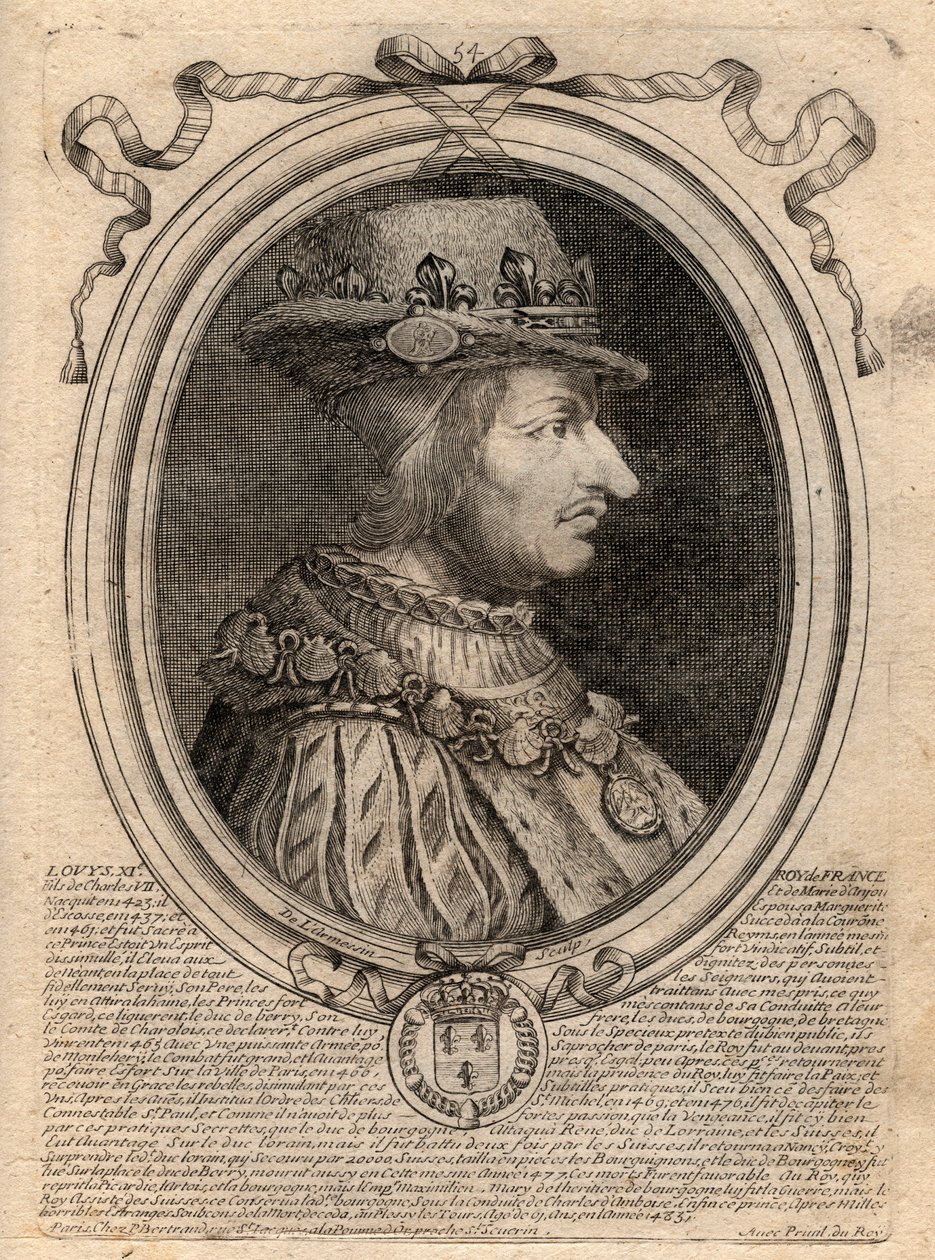 Louis'nin portresi (1423-1483), Fransa Kralı - Fransa Kralı XI. by de Larmessin