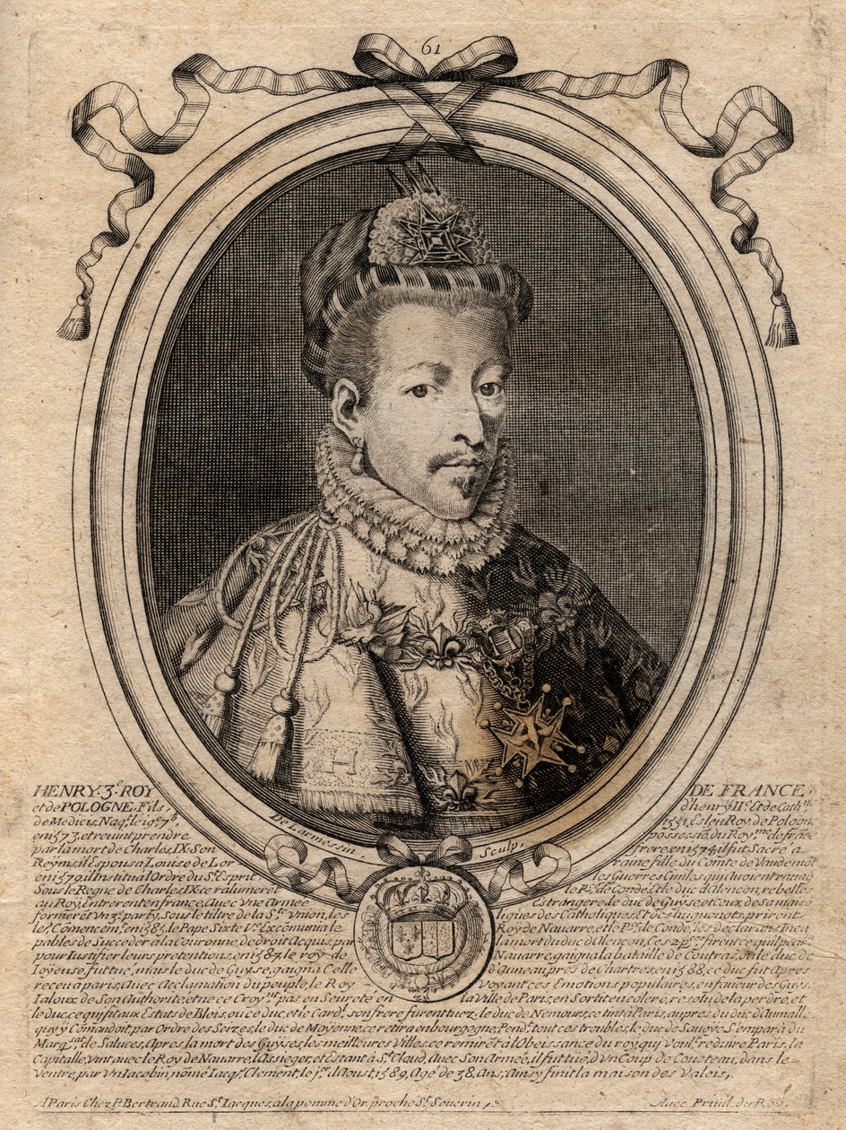 Fransa Kralı Henry III (1551-1589) - Fransa Kralı III. by de Larmessin