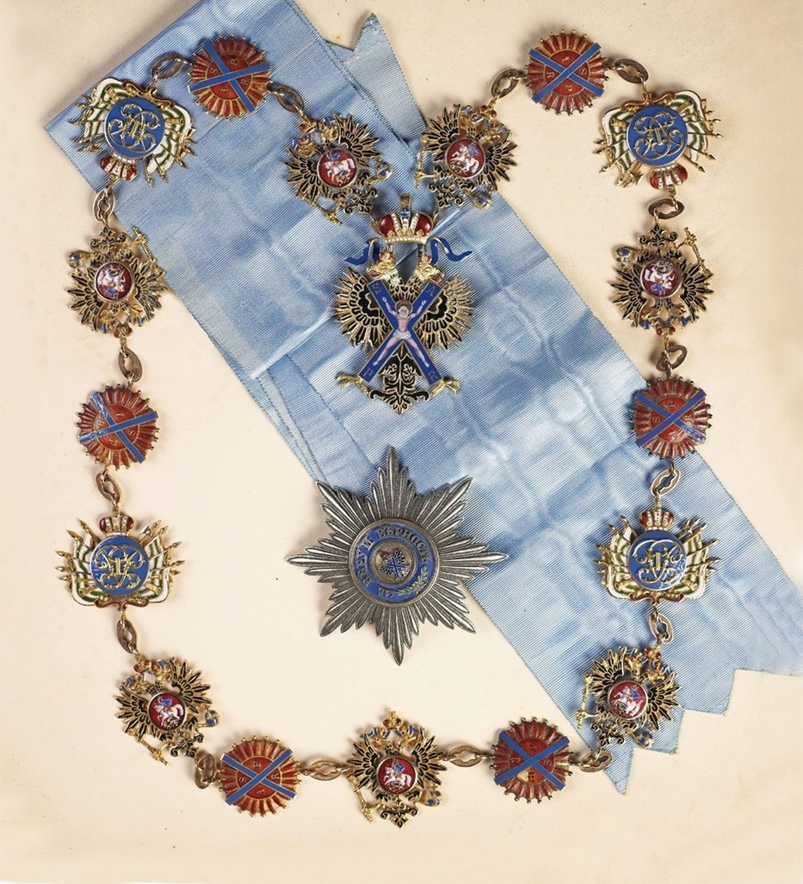 İlk Çağrılan Havari Aziz Andrew Nişanı, 19. Yüzyılın İkinci Yarısı. by decorations and medals Orders