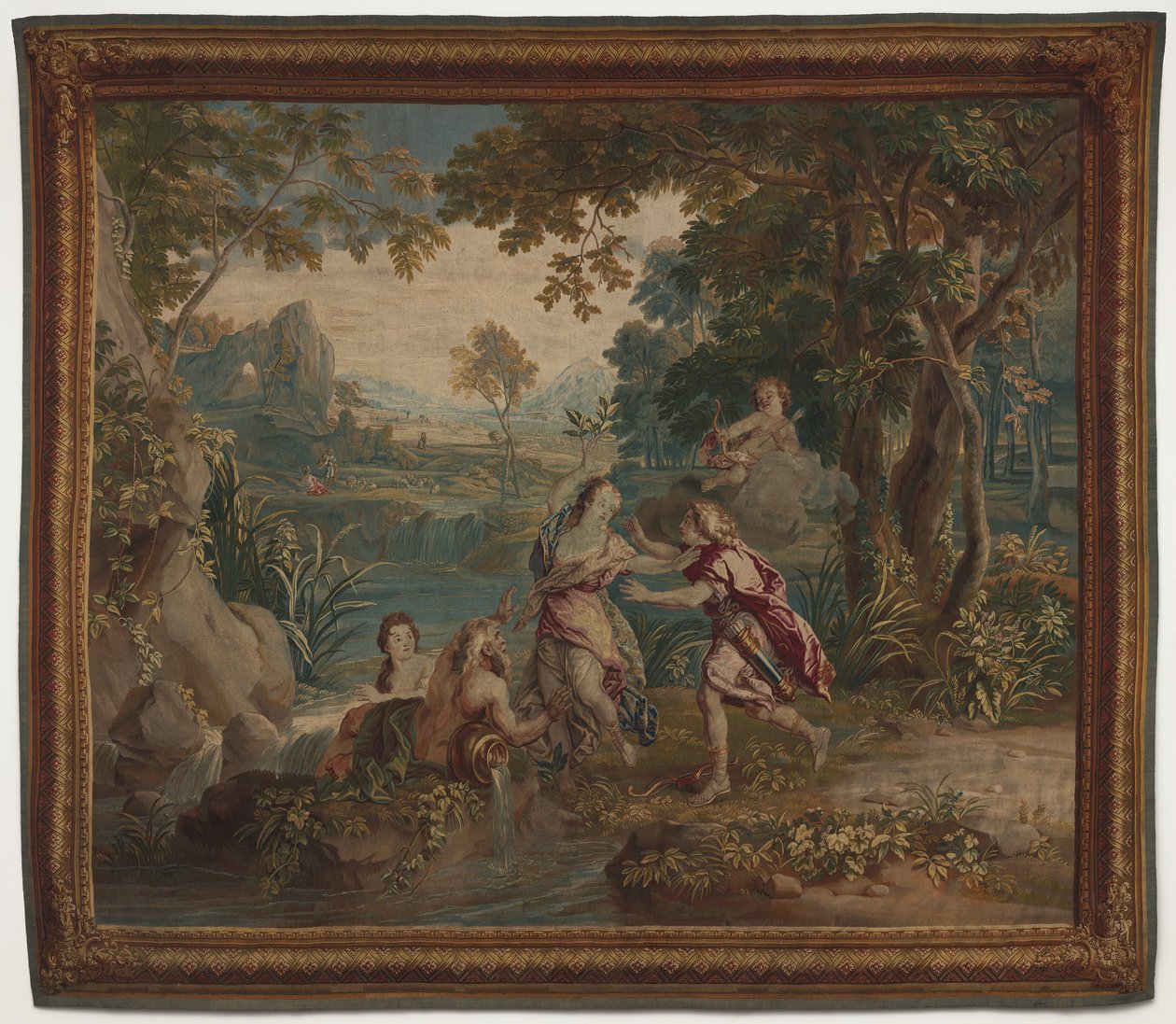 Apollon ve Defne by design by Charles de La Fosse; cartoon by Zeger Jacob van Helmont