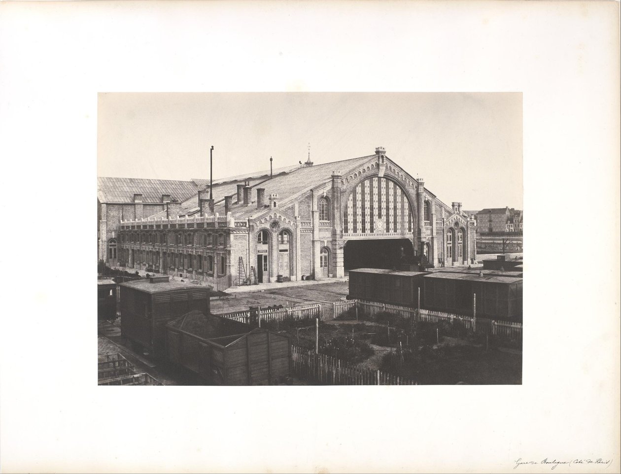 Boulogne istasyonu, Paris tarafı by Edouard Denis Baldus