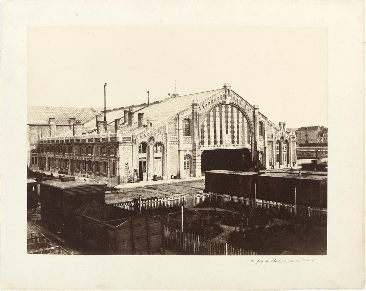 Boulogne istasyonu, Paris tarafı by Edouard Denis Baldus