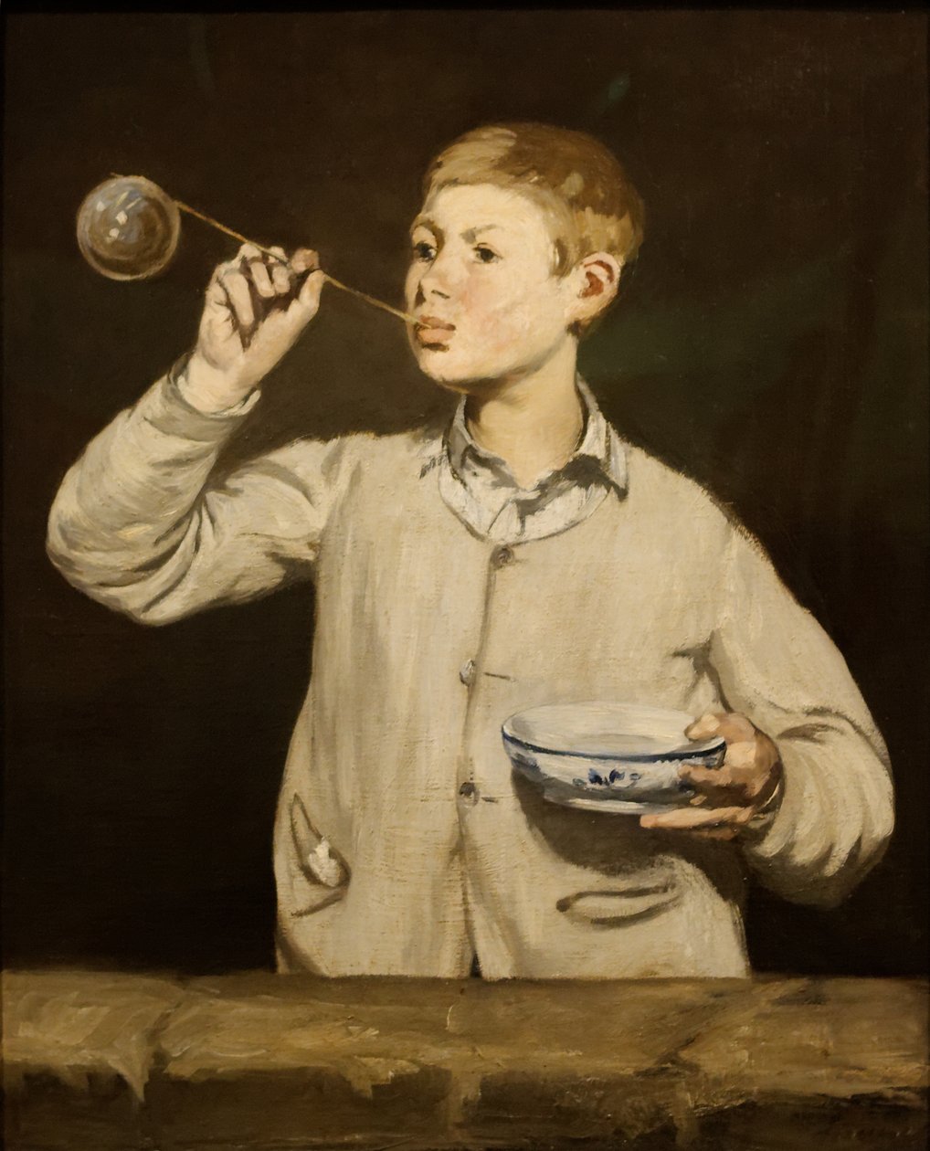 çocuk, üfleme, kabarcıklar by Édouard Manet