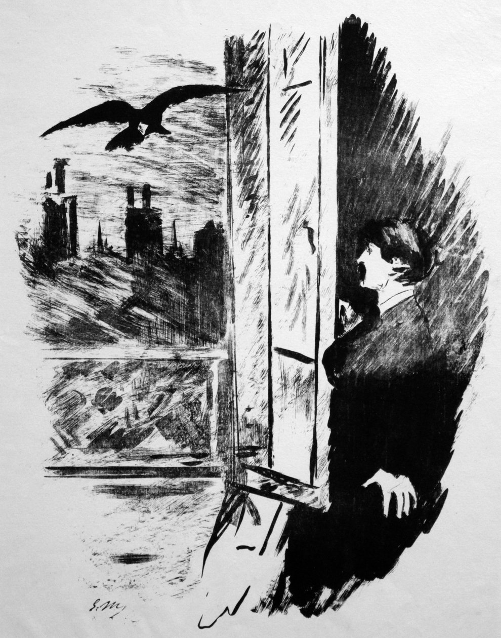 Kuzgun by Édouard Manet