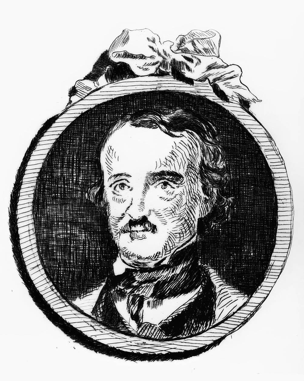 Edgar Allan Poe / Rad. c. E. Manet by Édouard Manet