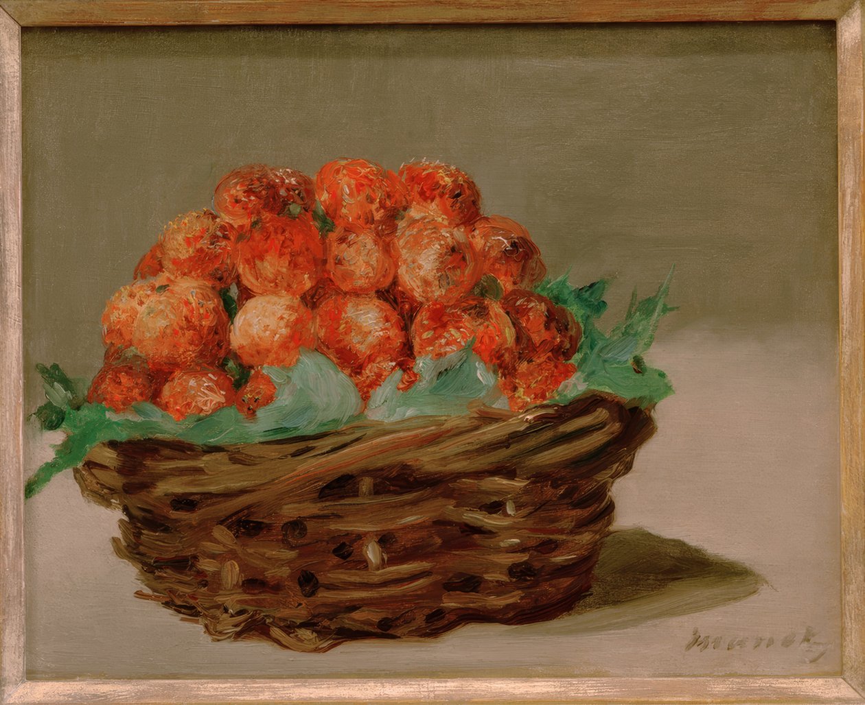 çilek sepeti by Édouard Manet