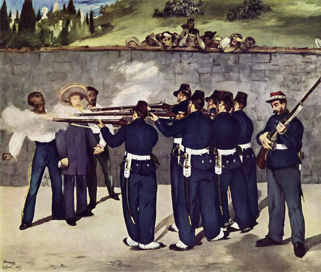 Meksika İmparatoru Maximilian vuruldu by Édouard Manet