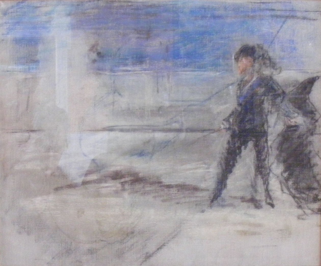 Hamlet ve hayalet by Édouard Manet