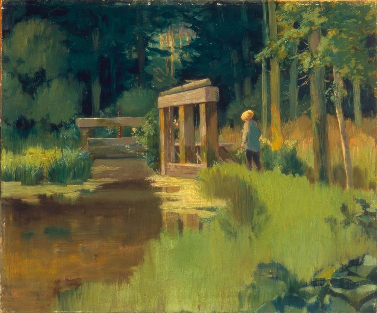 Parkta by Édouard Manet