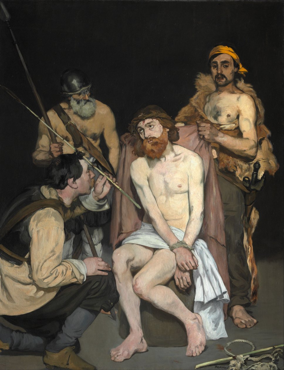 Askerler Tarafından Alay Edilen İsa by Édouard Manet