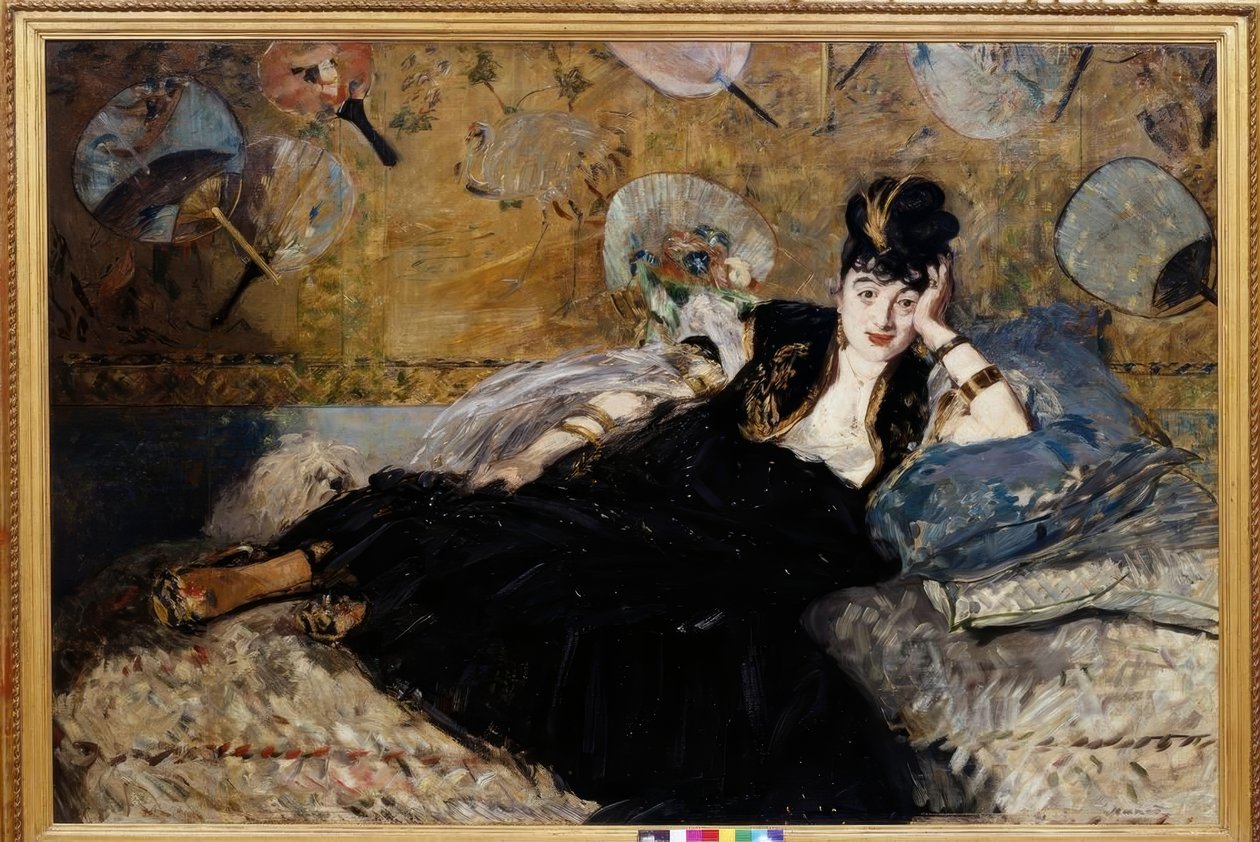 Hayranları olan bayan by Édouard Manet
