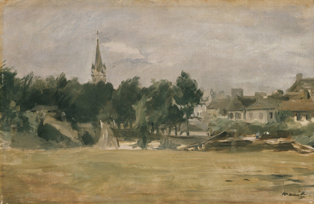 Bir Köy Kilisesi ile manzara, 19. yüzyıl by Édouard Manet