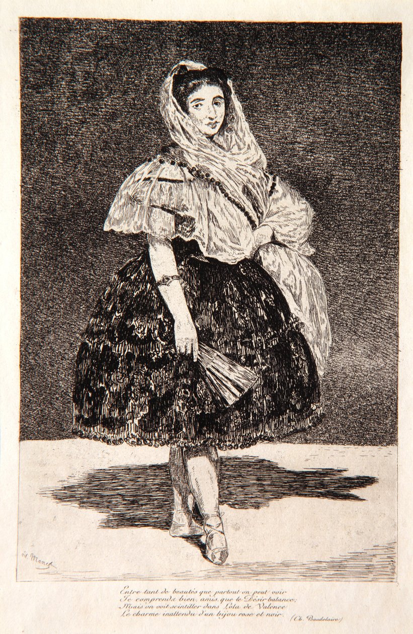 Valensiya Lola, 1863 by Édouard Manet