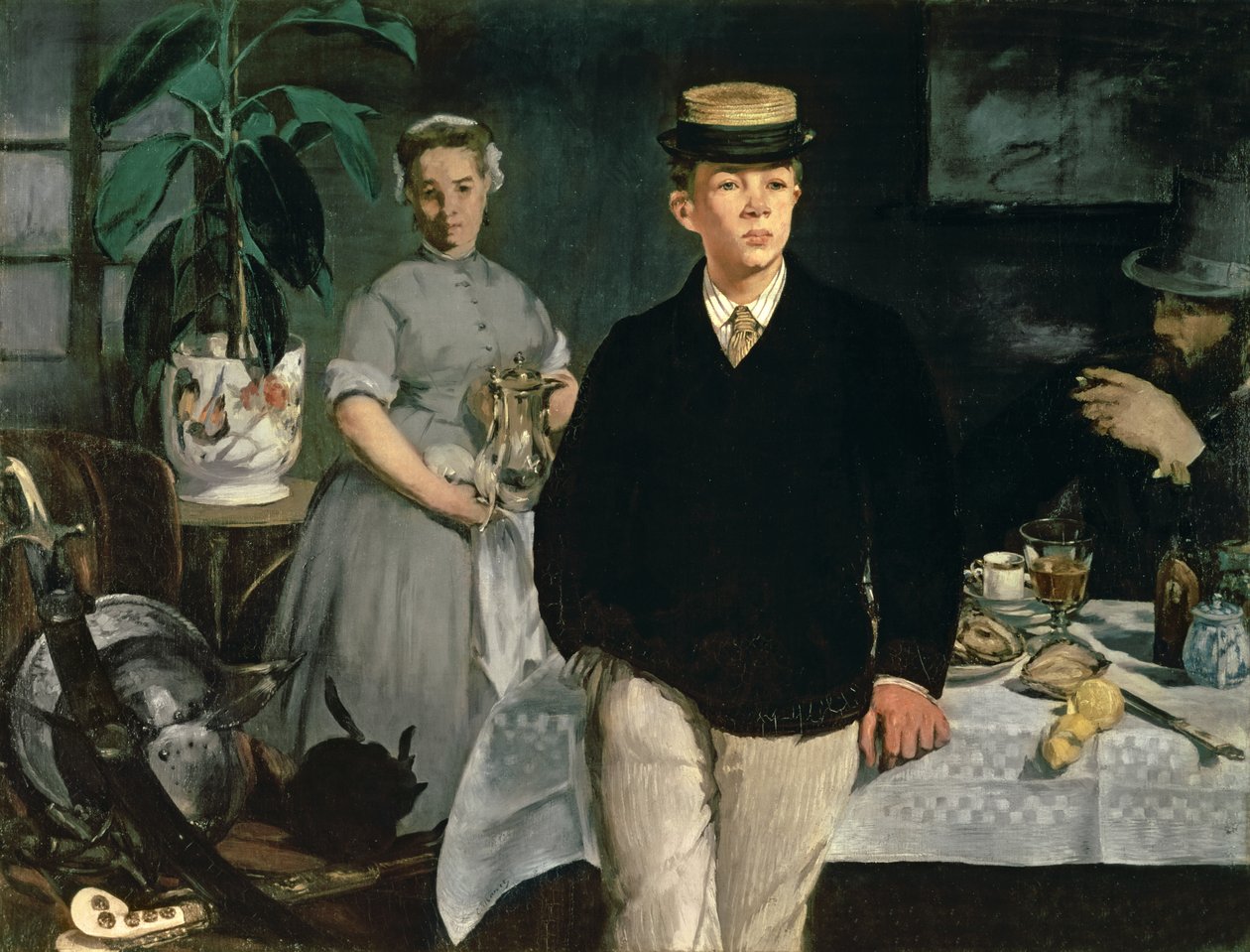 Stüdyoda Öğle Yemeği, 1868 by Édouard Manet