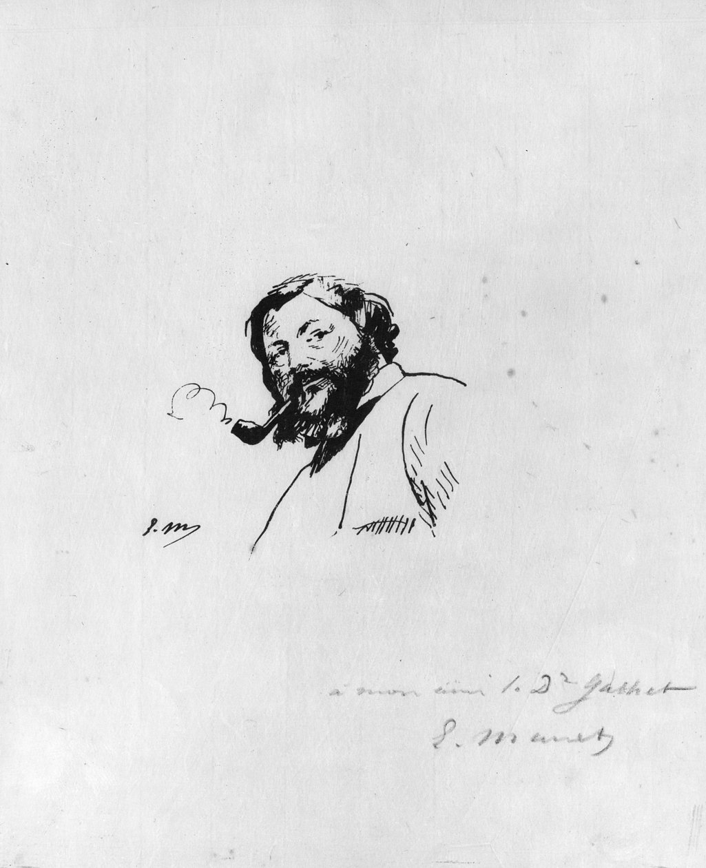 Inzoga ya Ginger na Basaza Bashyushye Divayi i Holborn, 1842 rki by Édouard Manet