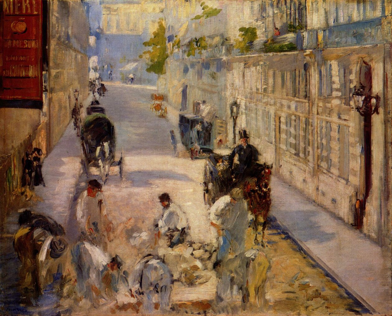 Yol işçileri by Édouard Manet