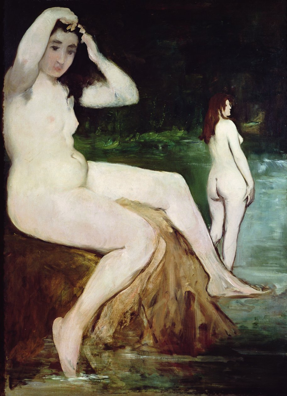 Yıkananlar, 1874-6 by Édouard Manet
