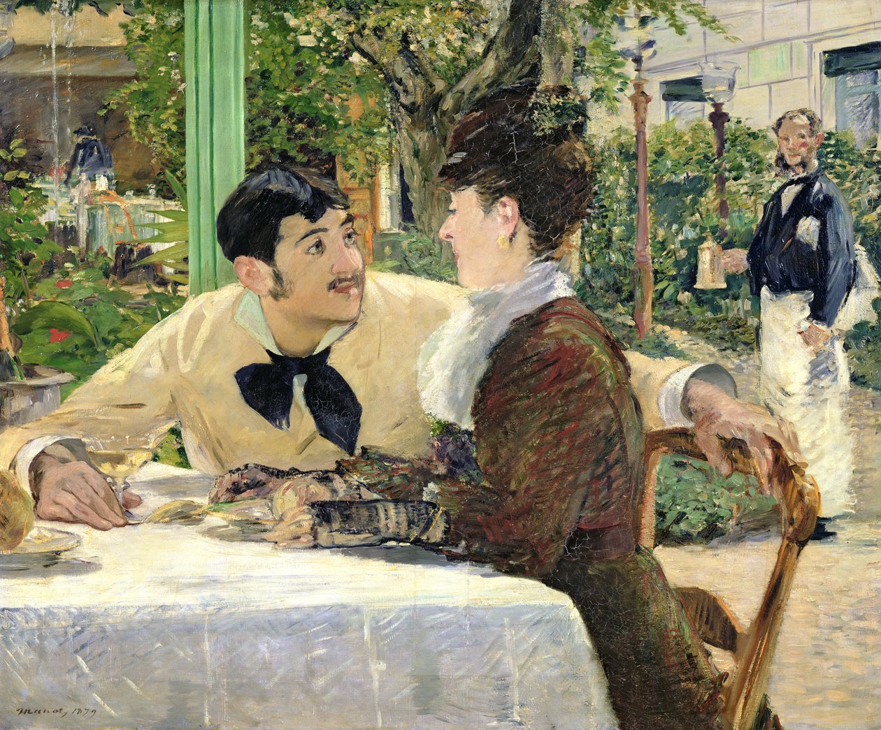 Pere Lathuille Bahçesi, 1879 by Édouard Manet