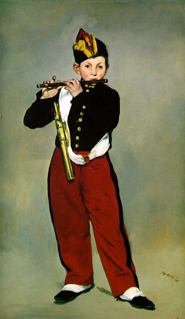 Genç Flautist veya Fifer by Édouard Manet