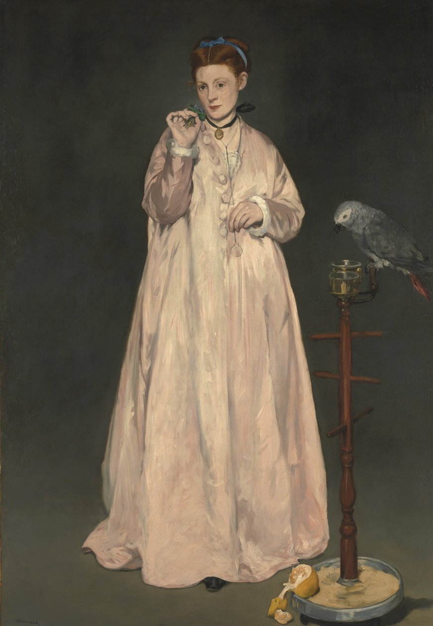 1866 yılında genç bayan by Édouard Manet