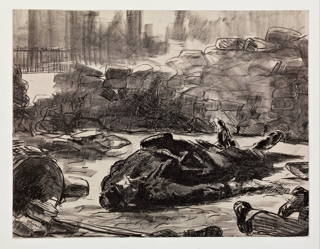 İç savaş by Édouard Manet