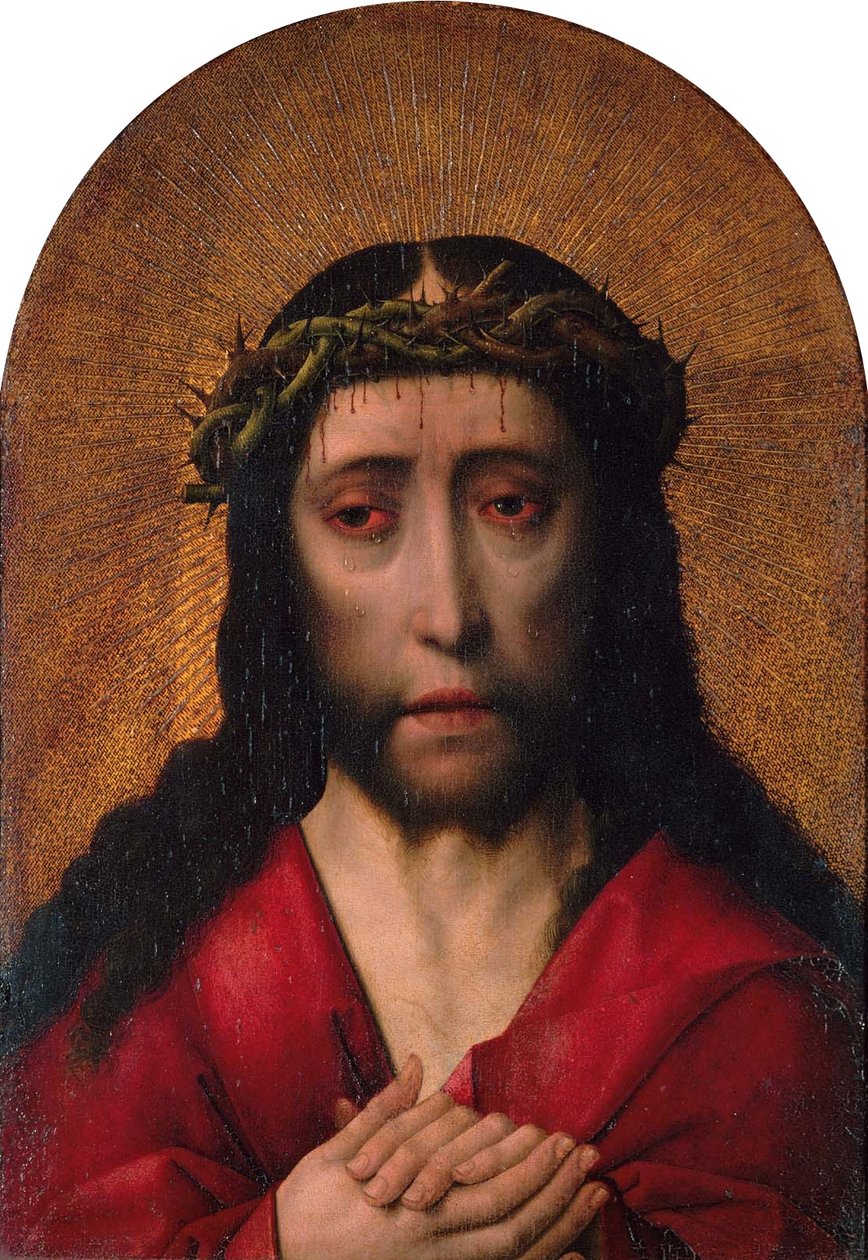 Dikenlerle Taçlandırılan İsa by follower of Dieric Bouts