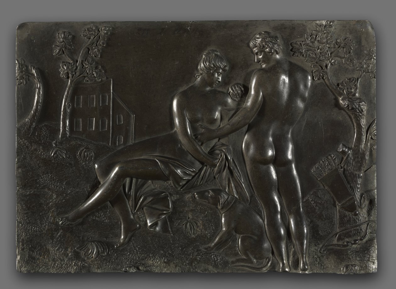 Venüs ve Adonis by follower of Georg Raphael Donner