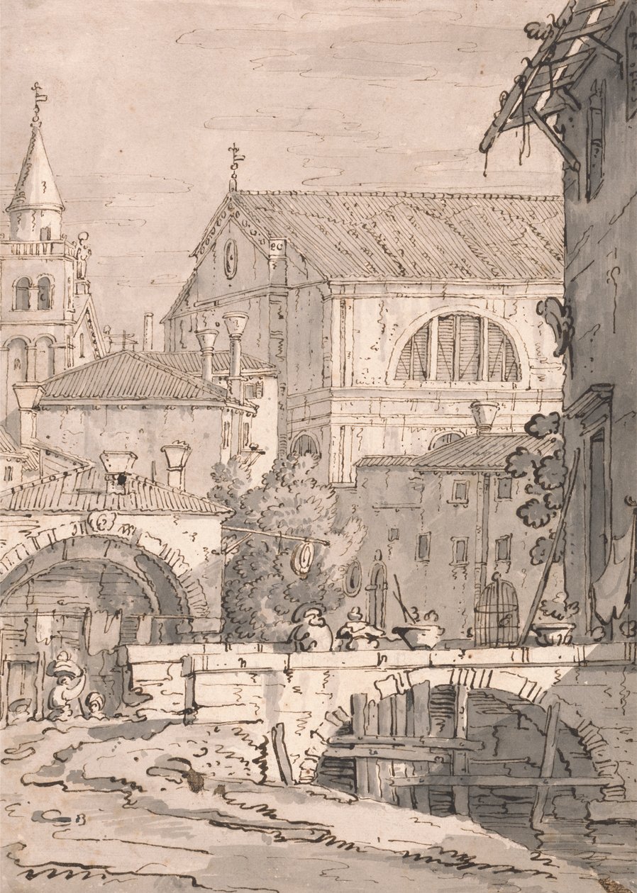 Venedik Fantezisi by imitator of Canaletto