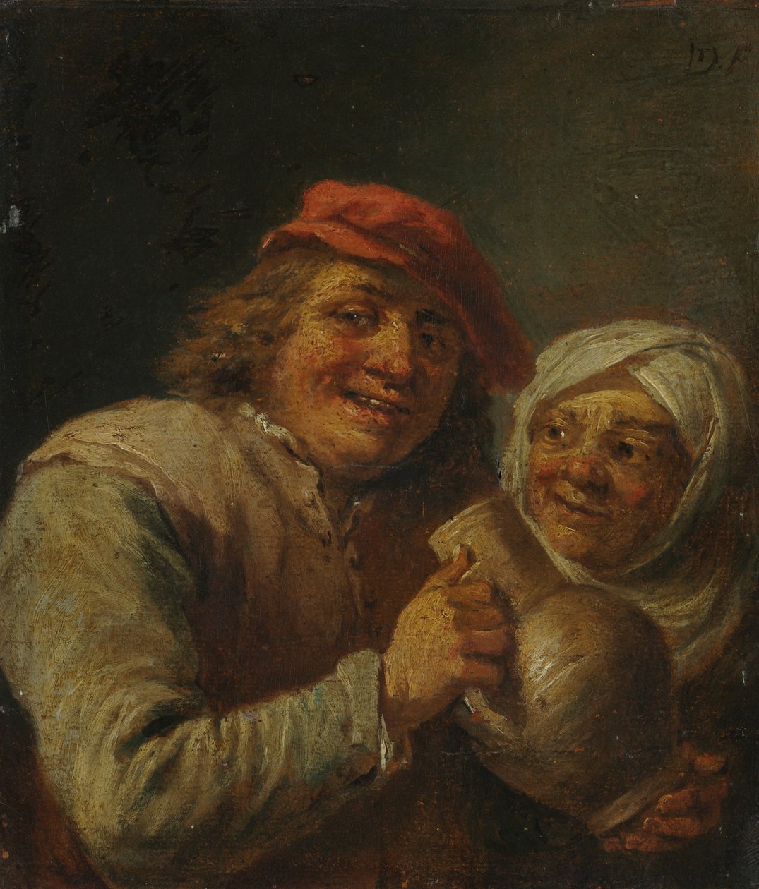 yaşlı adam ve kadın by imitator of David Teniers