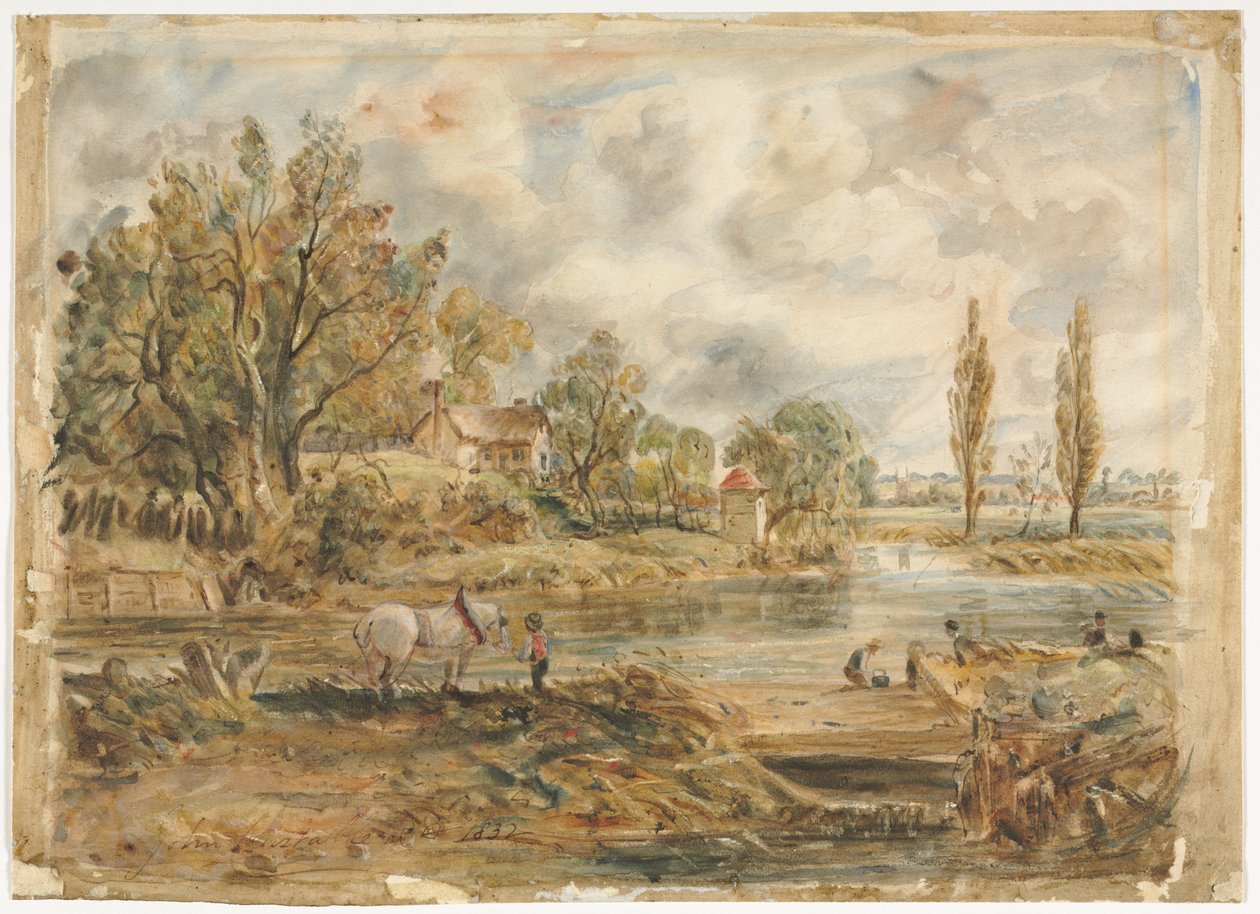 Beyaz At by imitator of John Constable