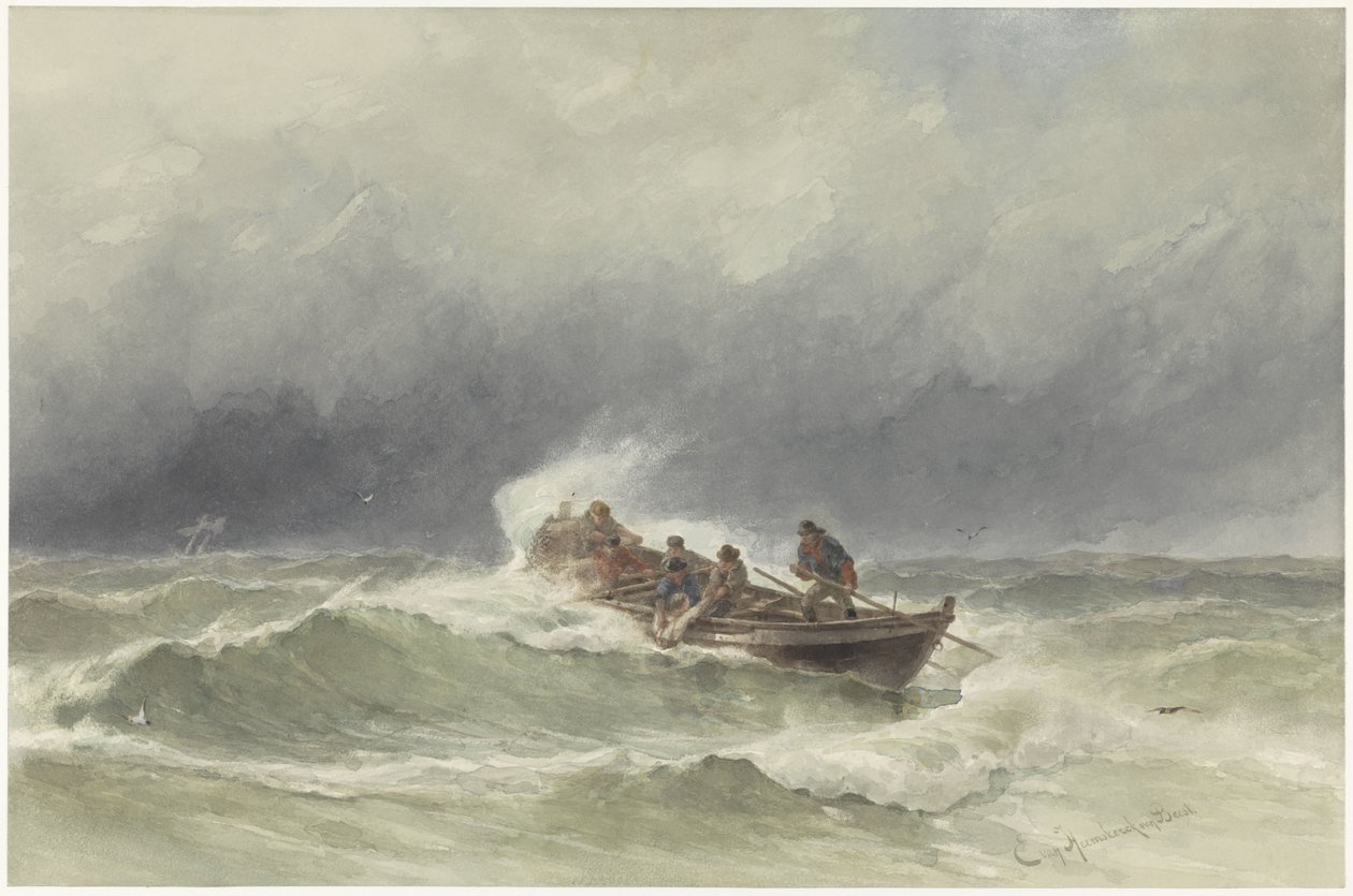 Denizde kurtarma by jonkheer Jacob Eduard van Heemskerck