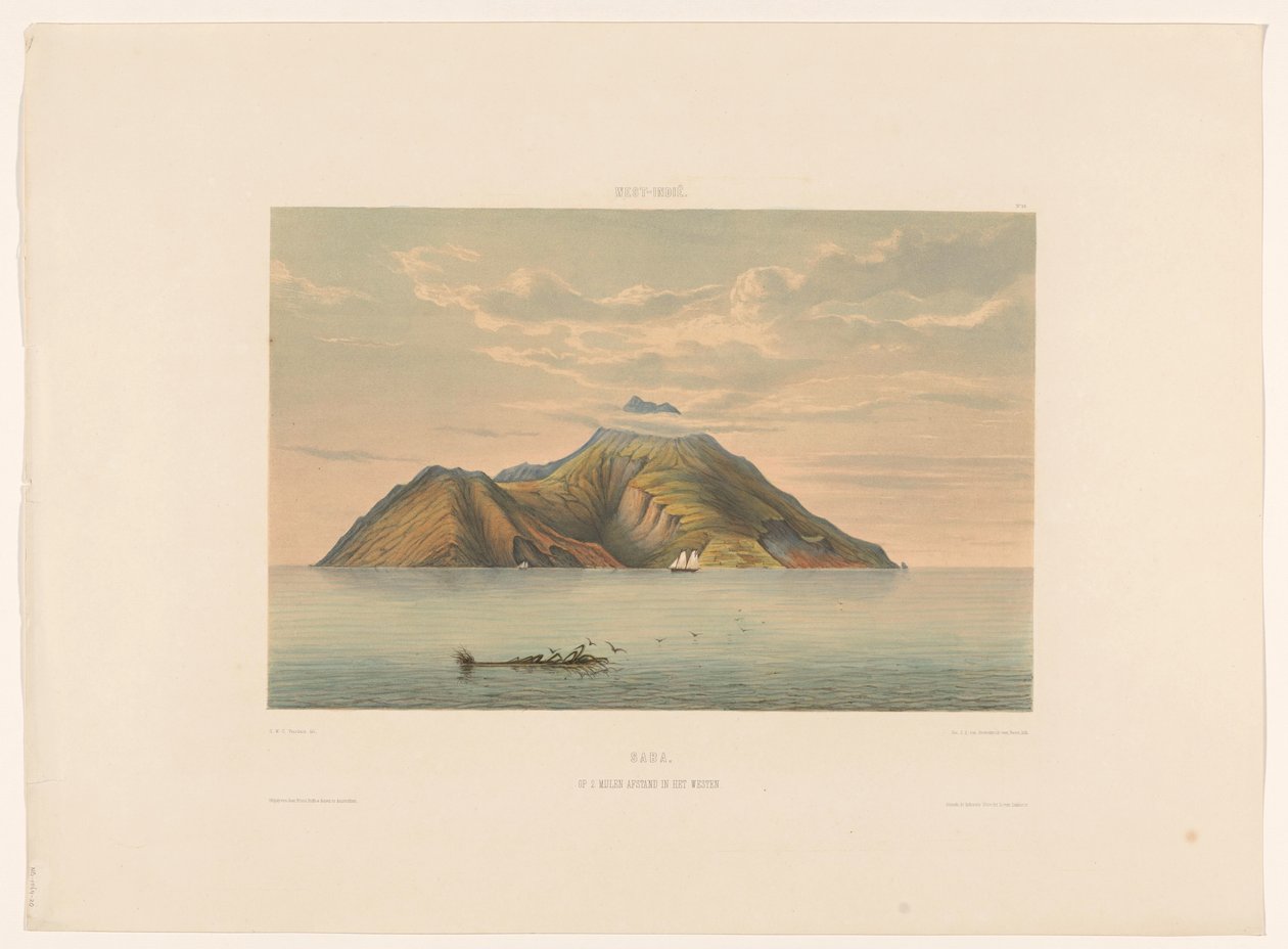 Saba Saba. 2 mil batıda. (nesne üzerindeki başlık) by jonkheer Jacob Eduard van Heemskerck