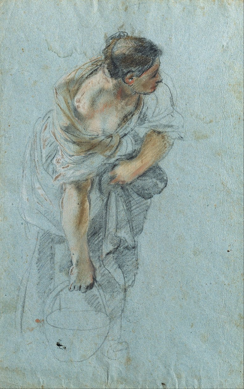 Kadın Figürü Çalışması by known as Borgognone Guglielmo Cortese