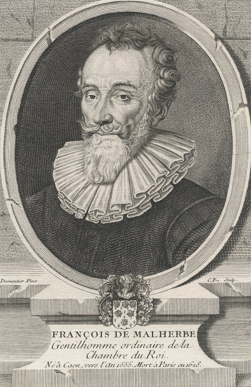 François de Malherbe by Daniel Dumonstier or Dumoustier