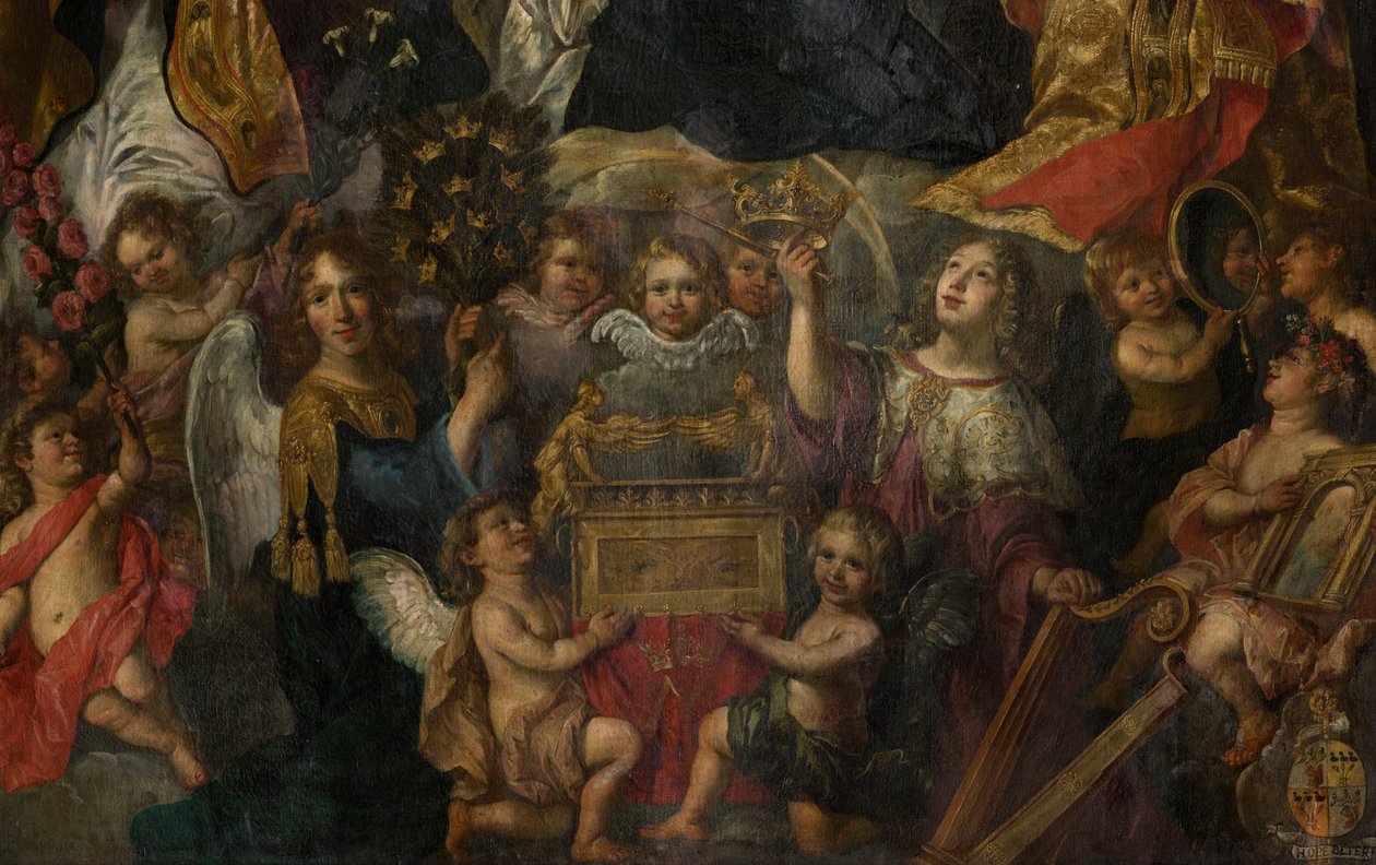 Bölge kilisesi (Sint-Walburgakerk). Tablo. Nicolas De Liemaeckere. by or Liemaecker Nicolaas de Liemakere